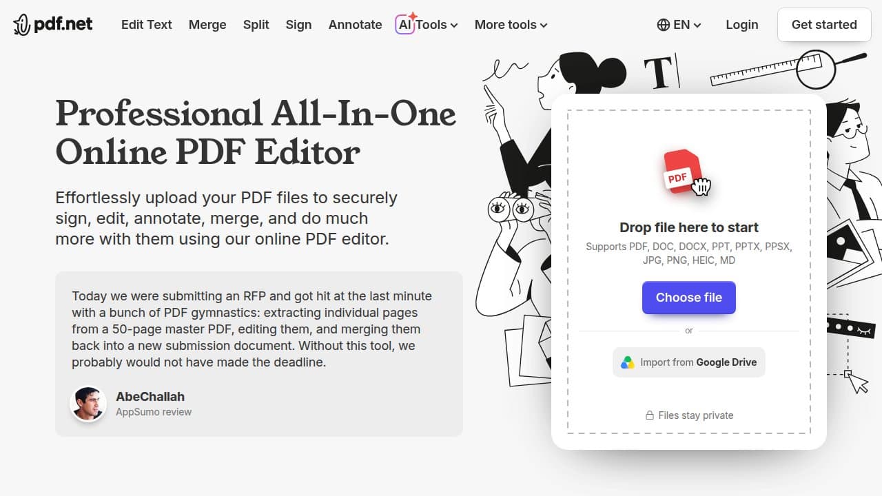 pdf.net - Product screenshot