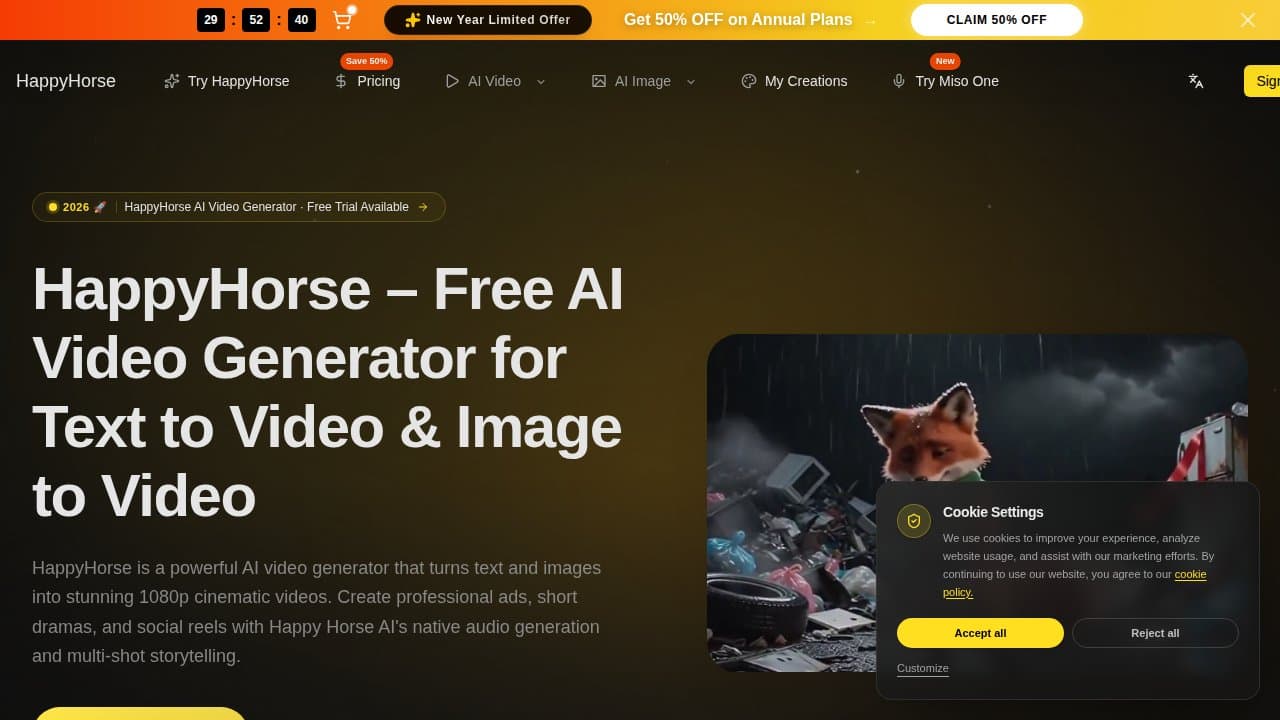 HappyHorse - Product screenshot