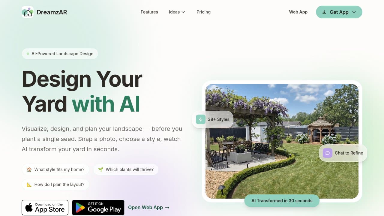 DreamzAR - Product screenshot