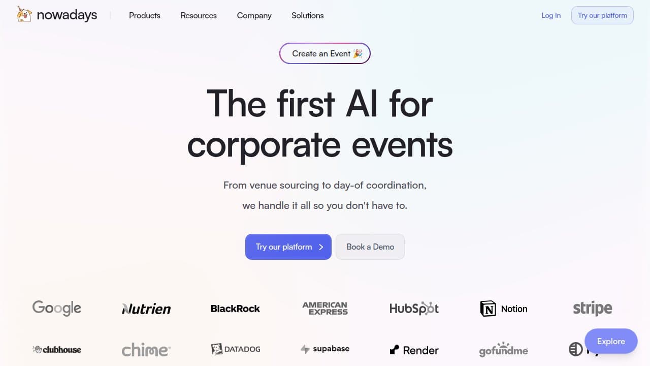 Nowadays - Product screenshot
