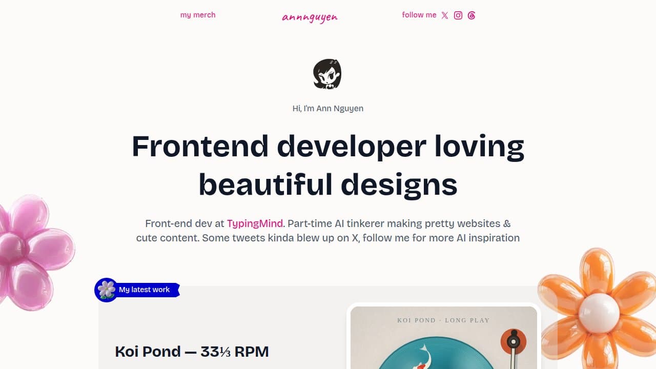 Ann Nguyen - Product screenshot