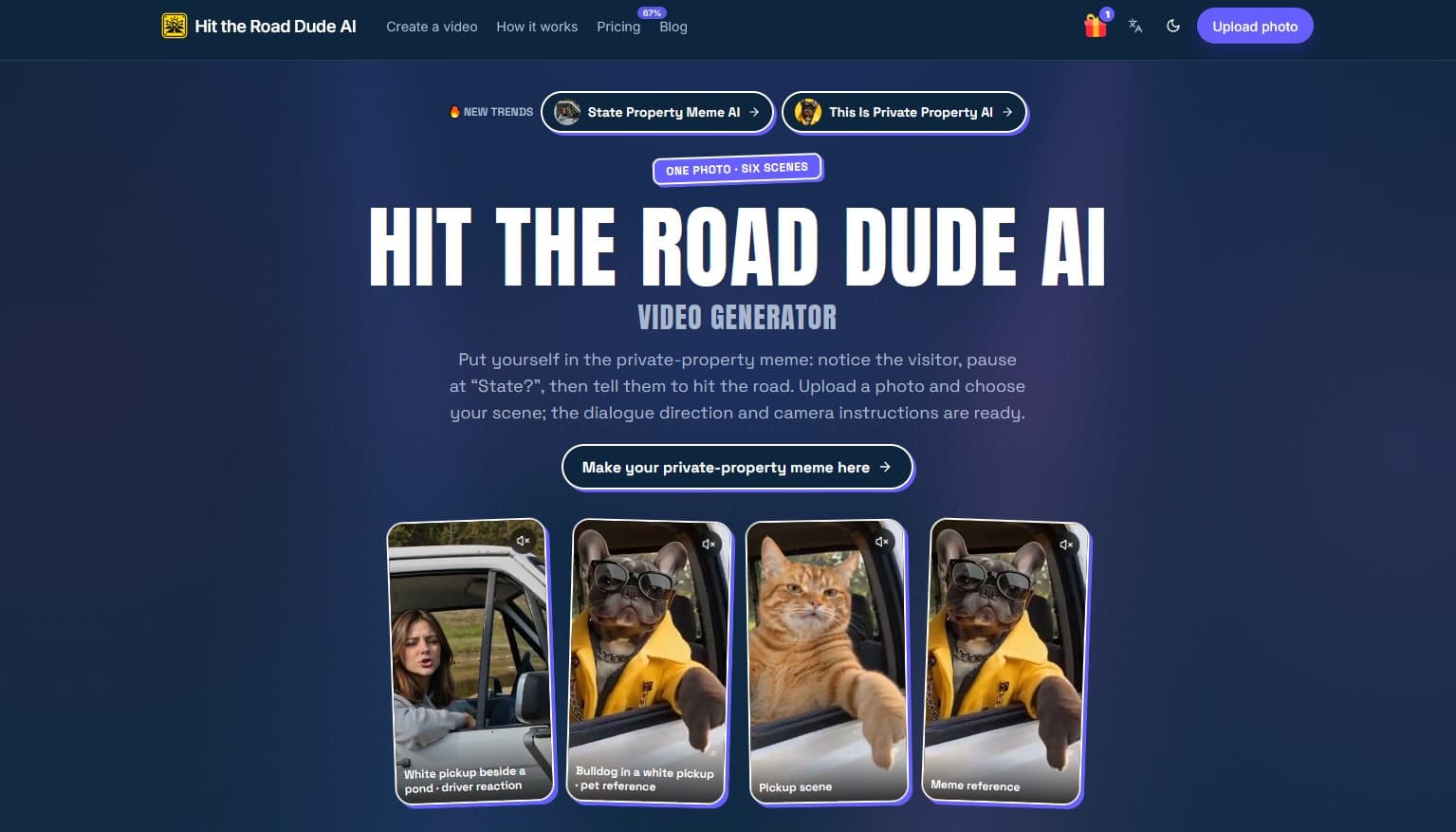 Hit the Road Dude AI - Product screenshot