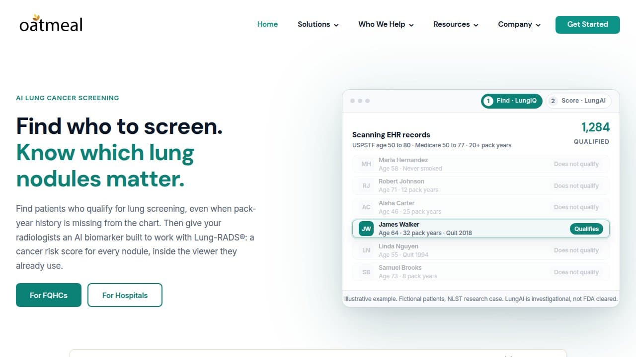 Oatmeal Health - Product screenshot