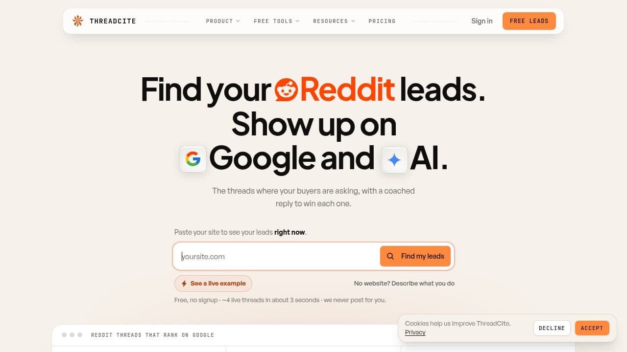 ThreadCite - Product screenshot