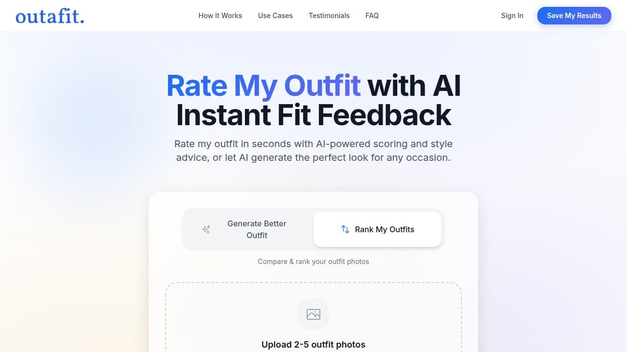 Outafit - Product screenshot