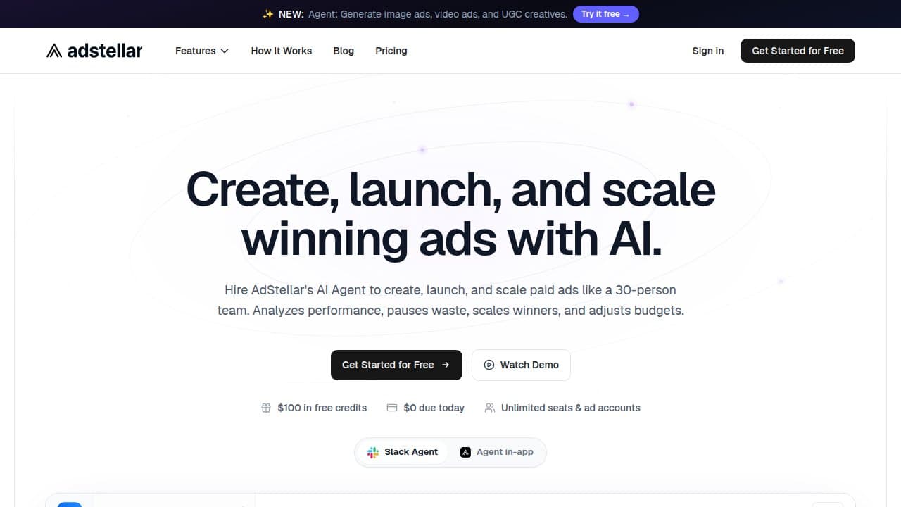AdStellar AI - Product screenshot