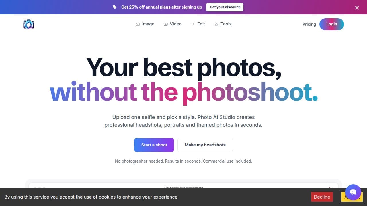 Photo AI Studio - Product screenshot