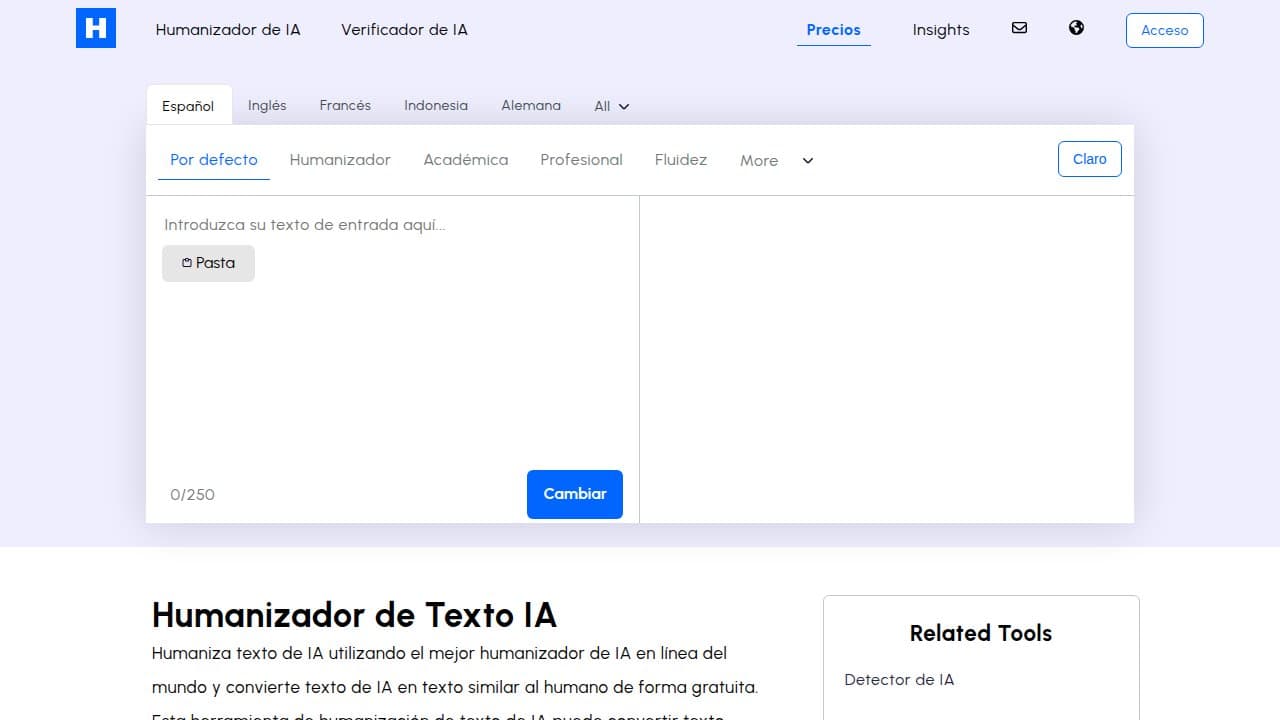 Humanizador - Product screenshot