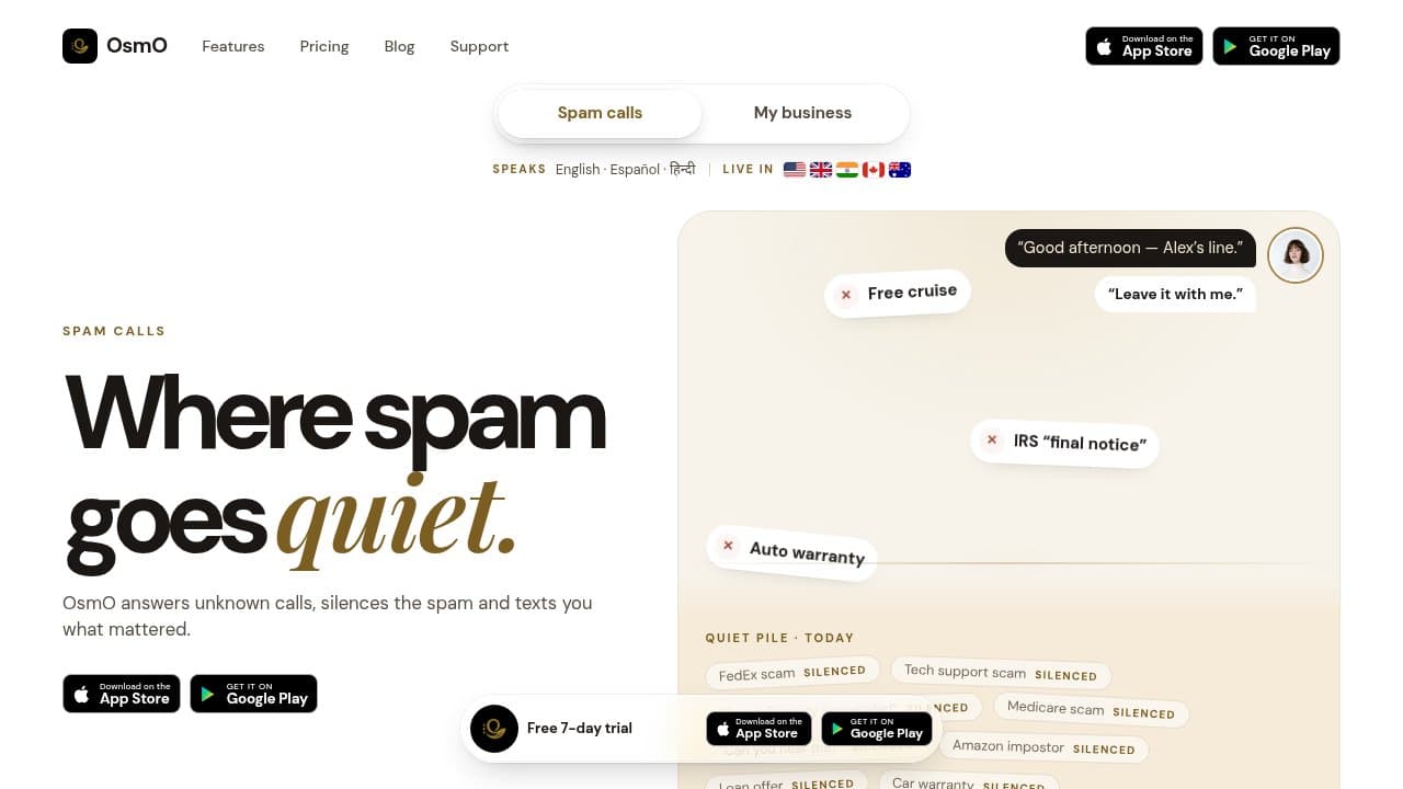 AI Phone Assistant - Product screenshot
