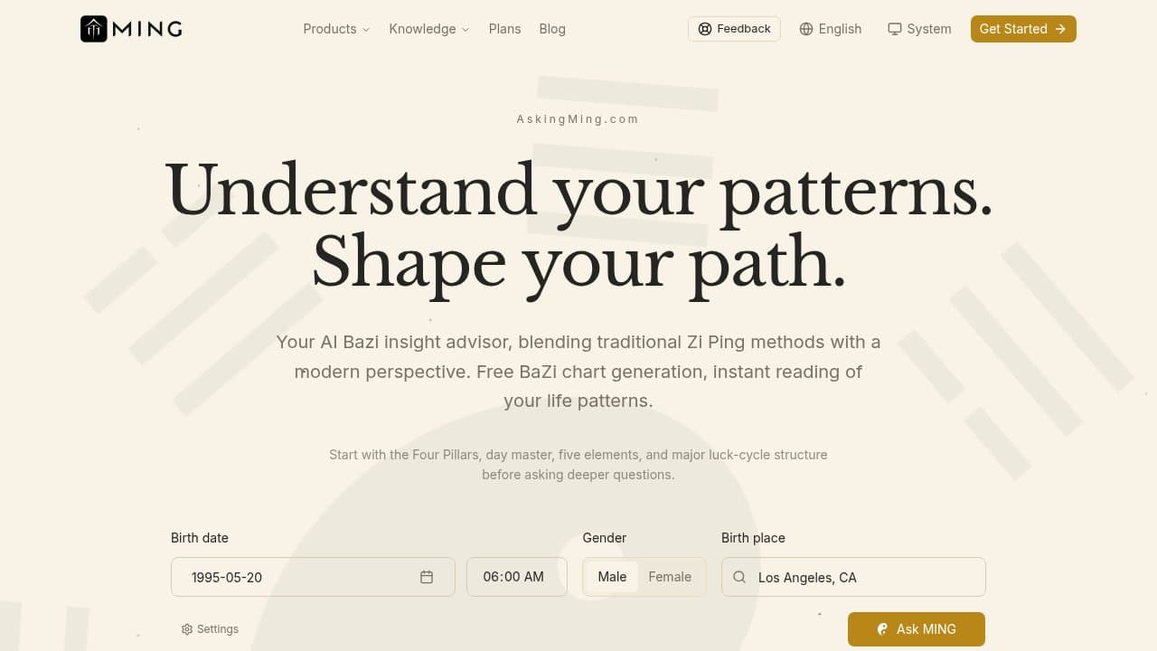 MING - Product screenshot