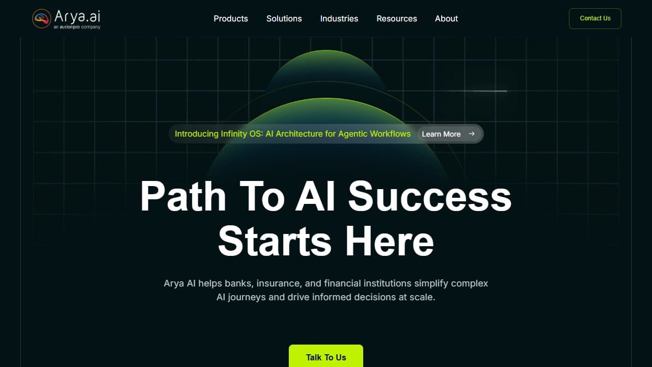 Arya.ai - Product screenshot