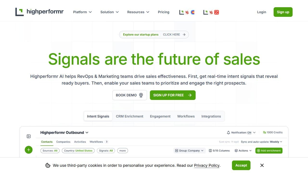 Highperformr - Product screenshot
