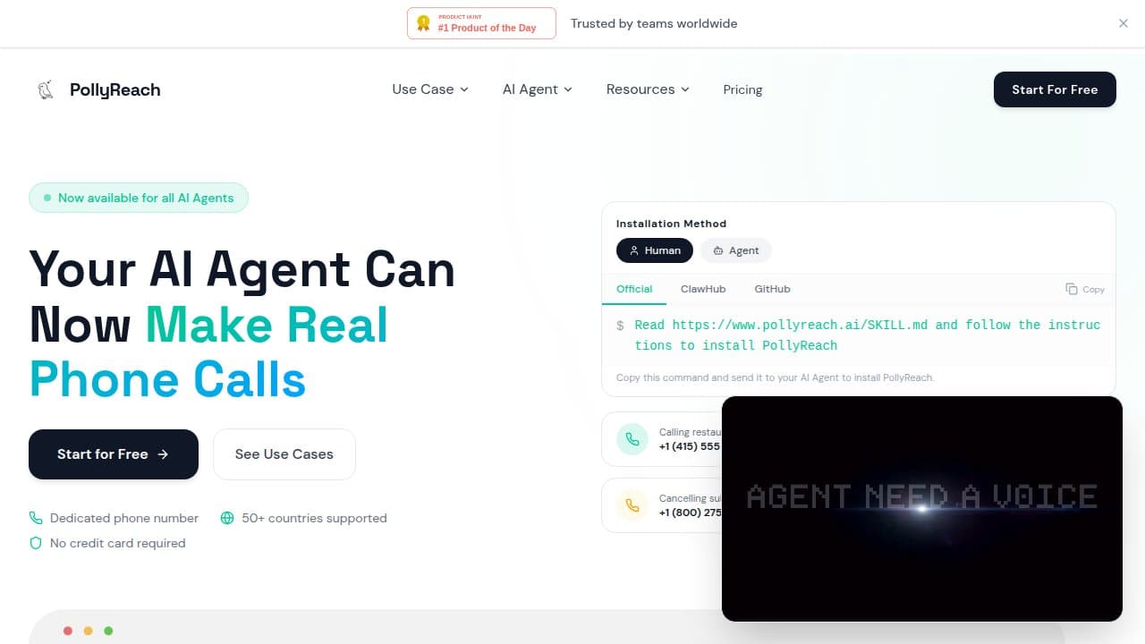 PollyReach - Product screenshot