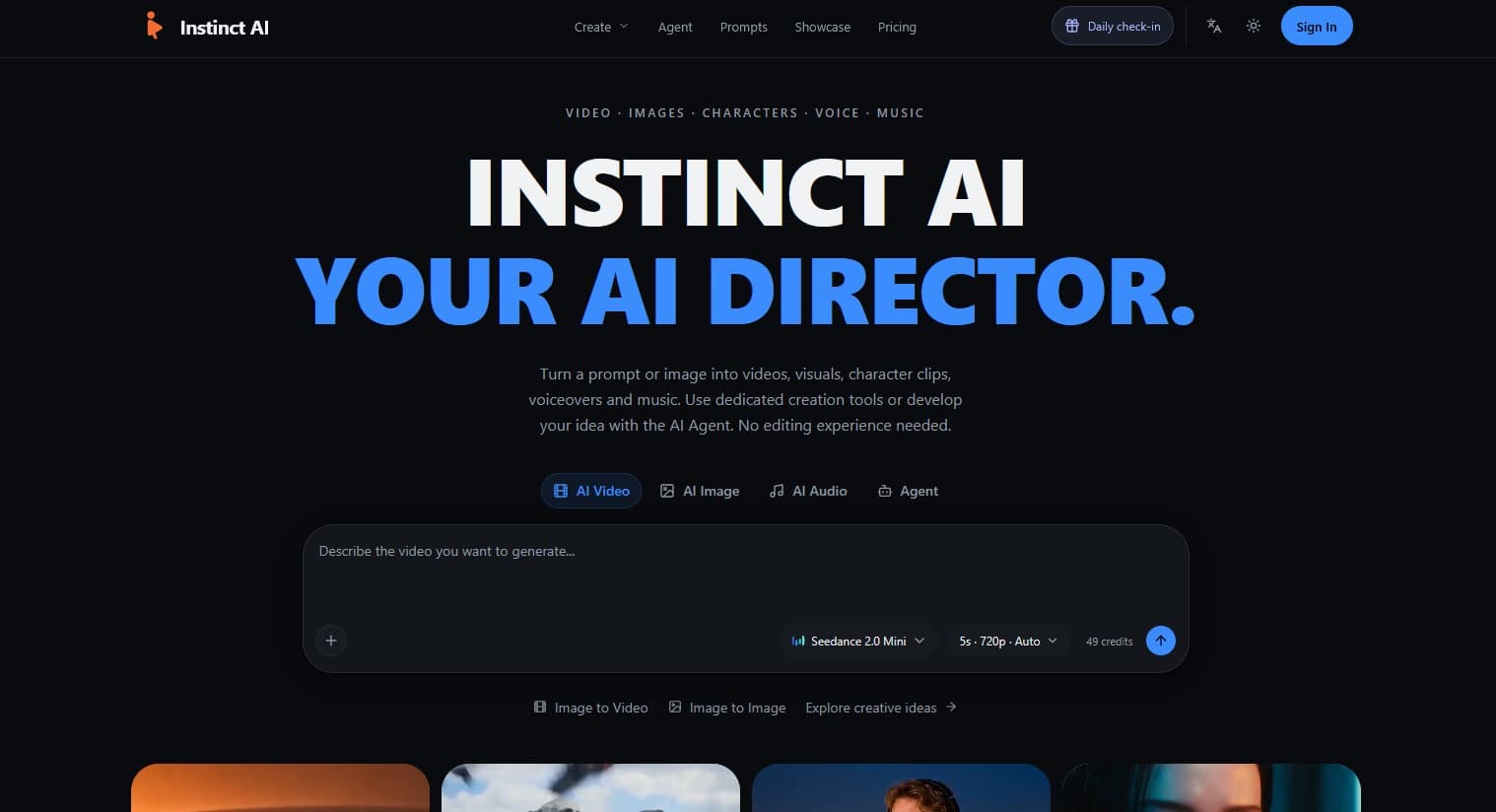 Instinct AI - Product screenshot