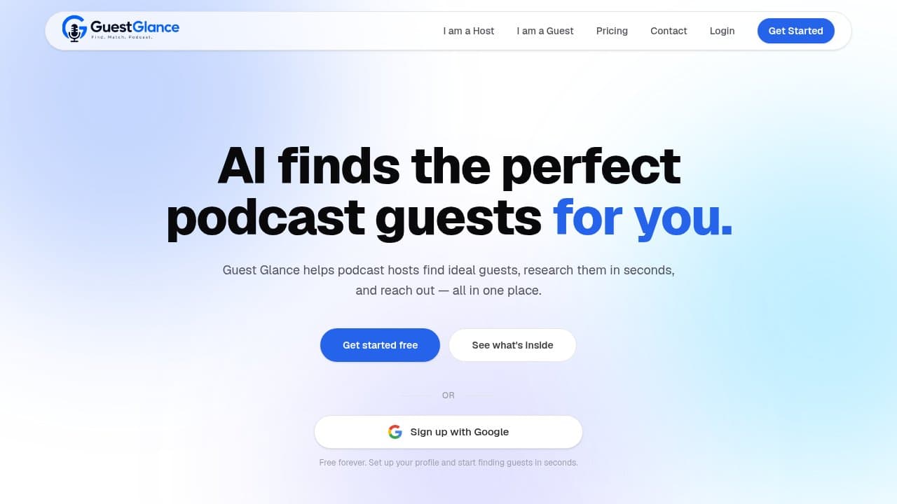 Guest Glance - Product screenshot