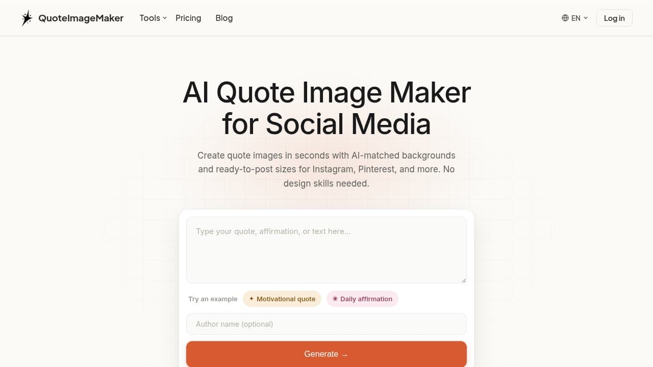 QuoteImageMaker - Product screenshot