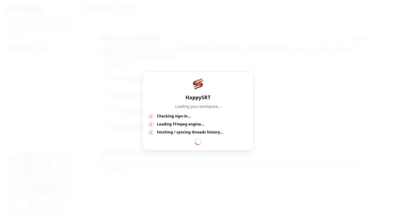 HappySRT - Product screenshot