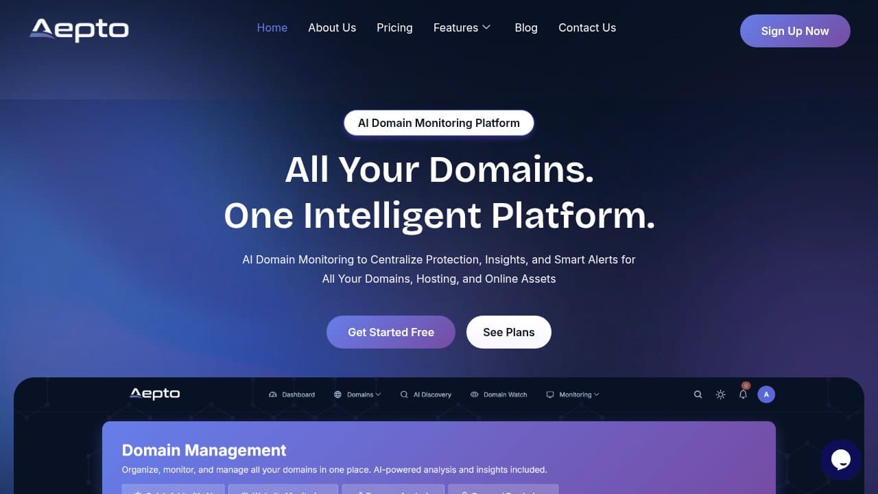 Aepto - Product screenshot