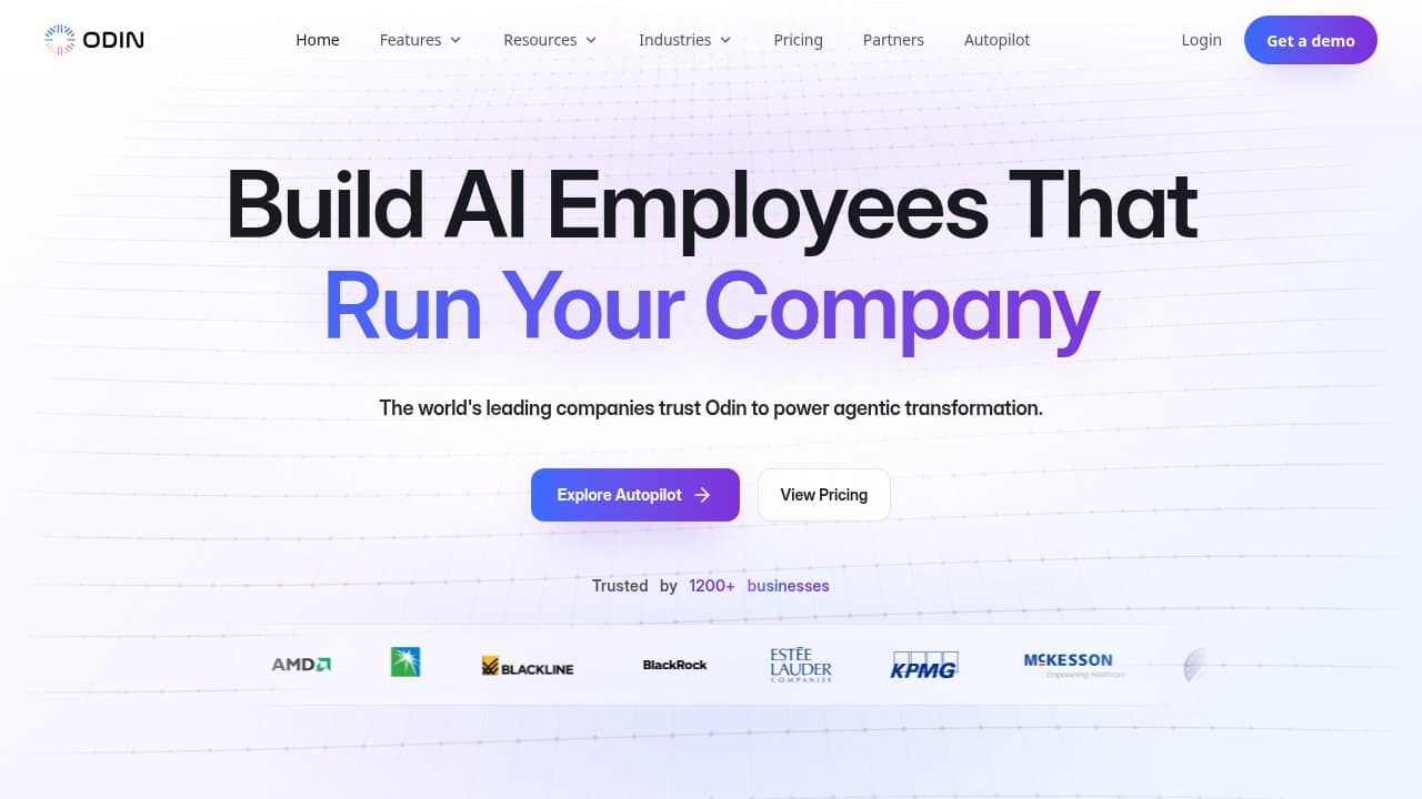 Odin - Product screenshot