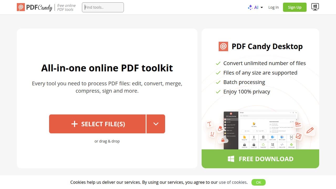 PDF Candy - Product screenshot
