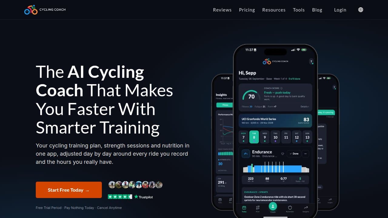Cycling Coach AI - Product screenshot