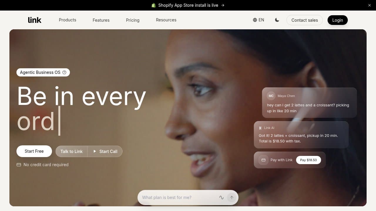 Link AI - Product screenshot