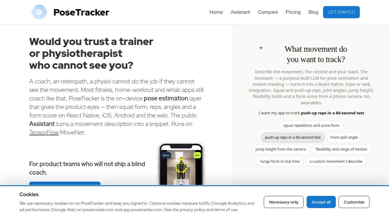 PoseTracker - Product screenshot