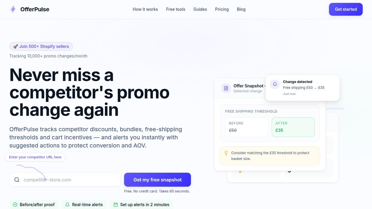 OfferPulse - Product screenshot