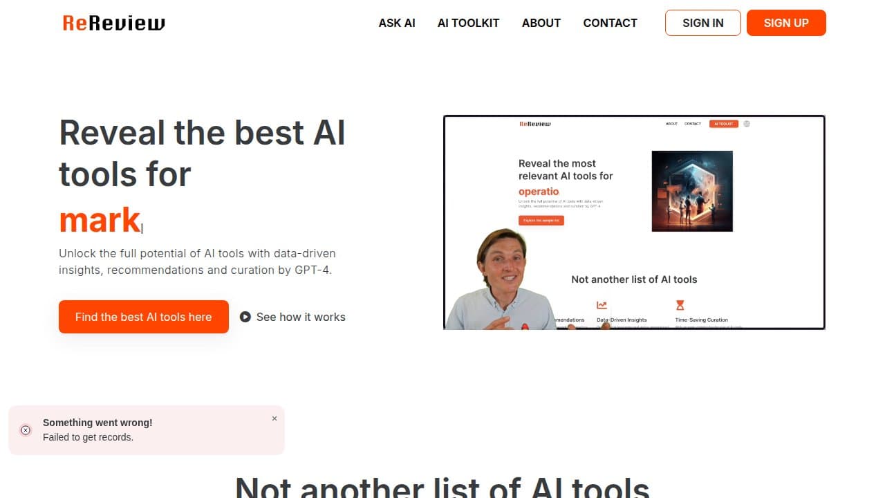 ReReview AI - Product screenshot
