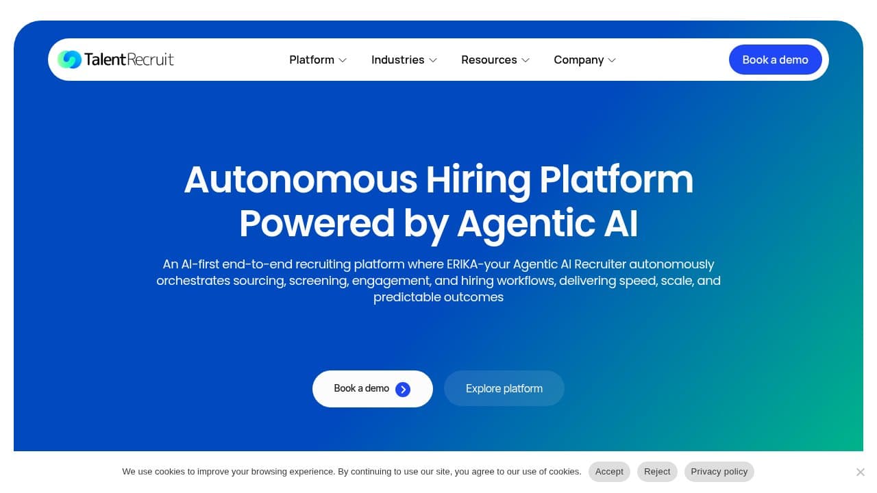 TalentRecruit - Product screenshot