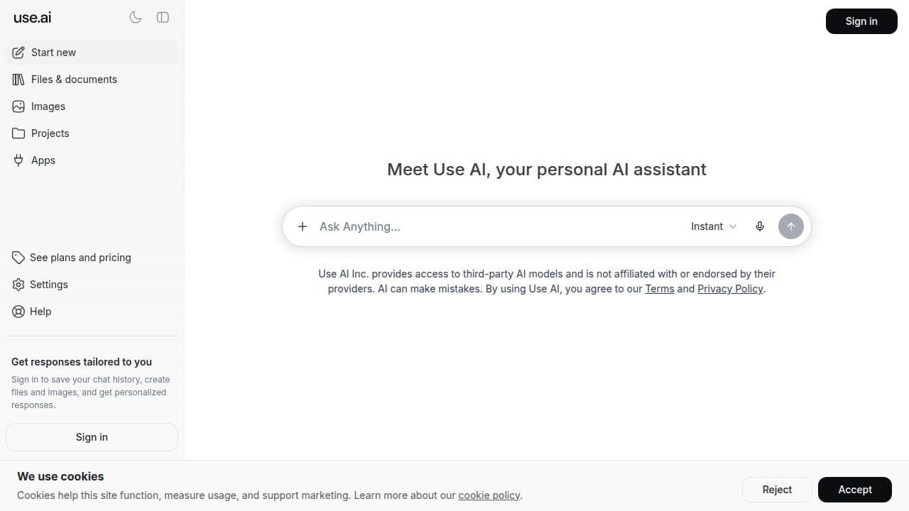 Use AI - Product screenshot