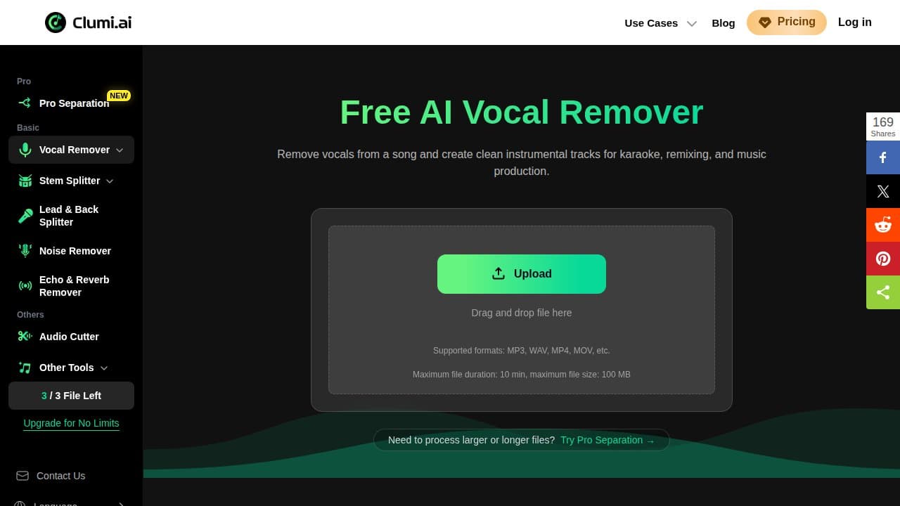 Clumi AI - Product screenshot