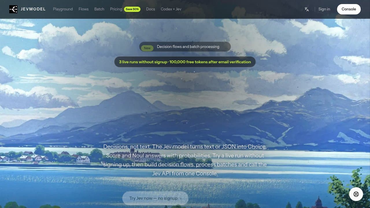 JevModel - Product screenshot