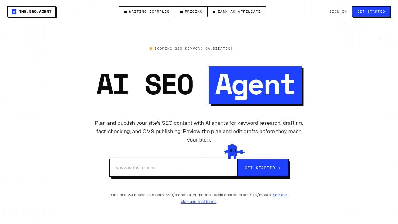 The SEO Agent - Product screenshot