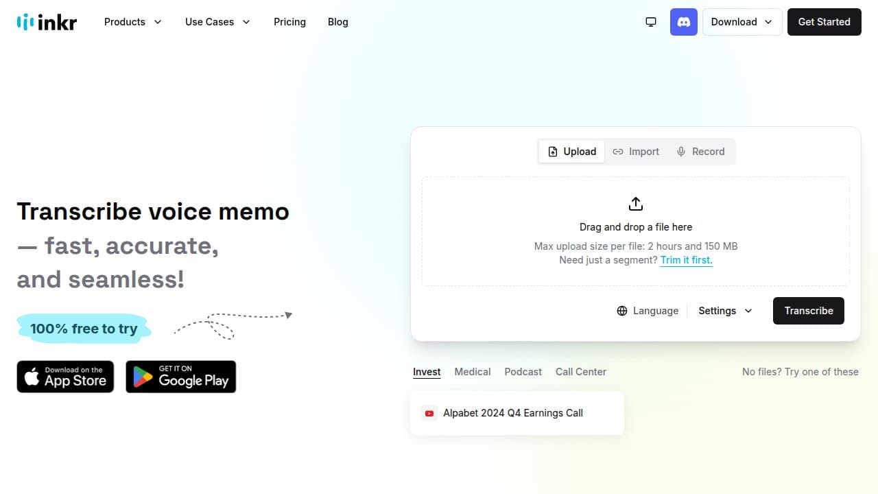 Inkr - Product screenshot