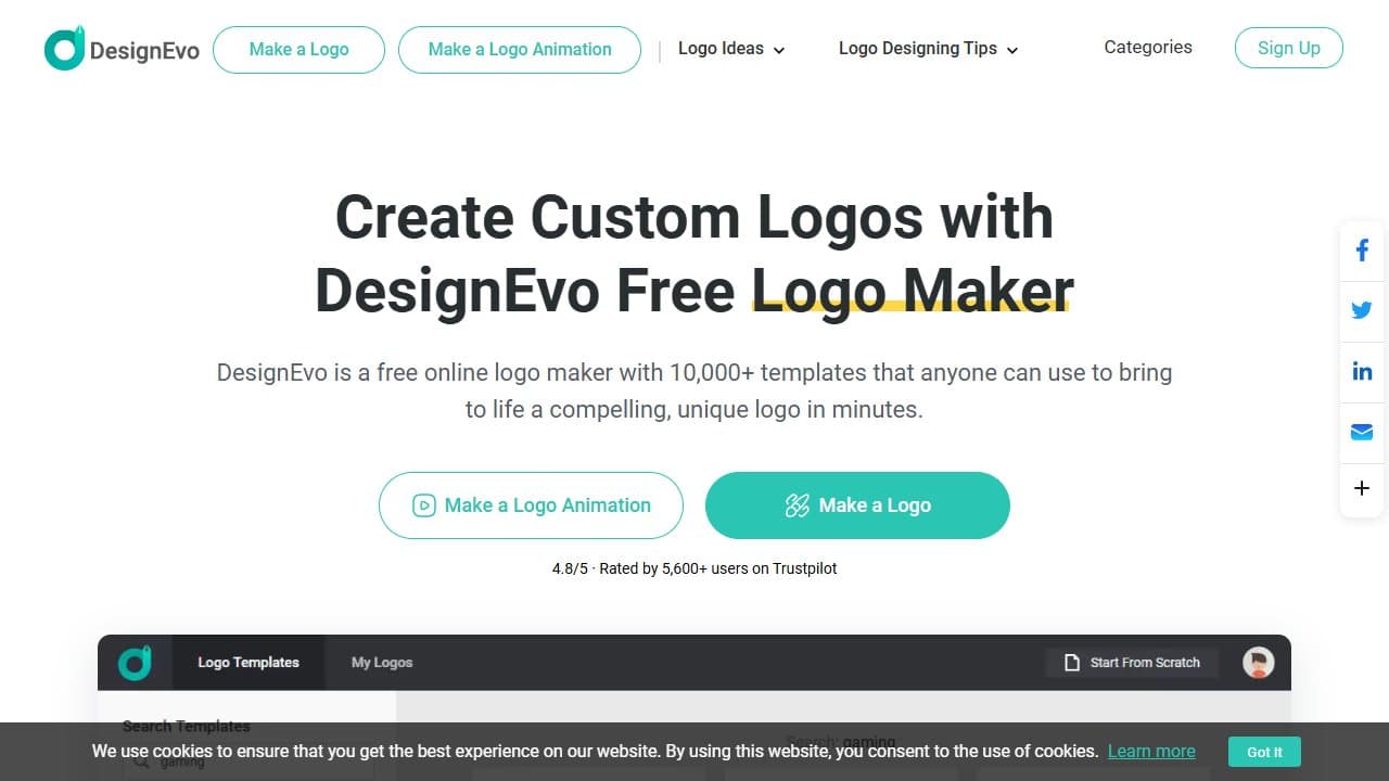 DesignEvo - Product screenshot