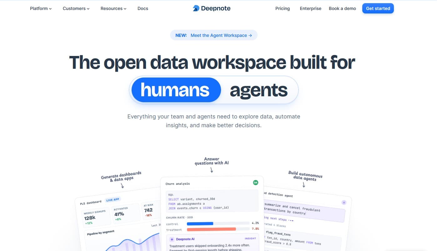Deepnote - Product screenshot