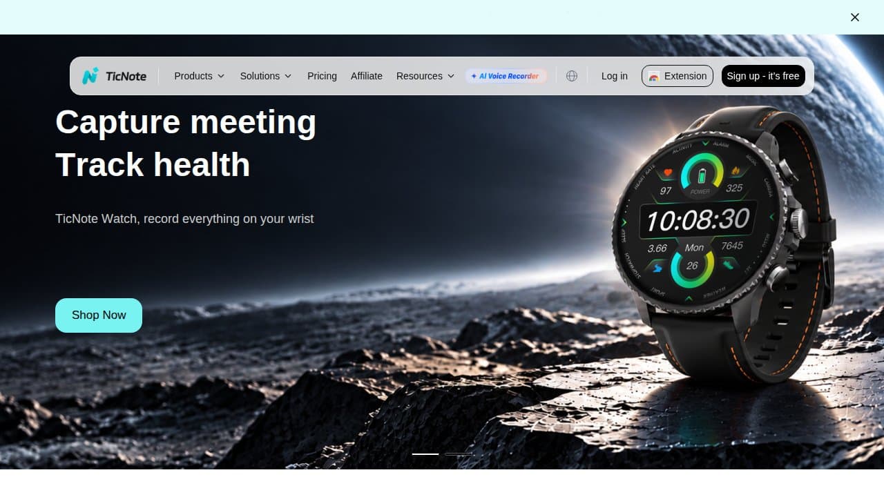 TicNote Cloud - Product screenshot