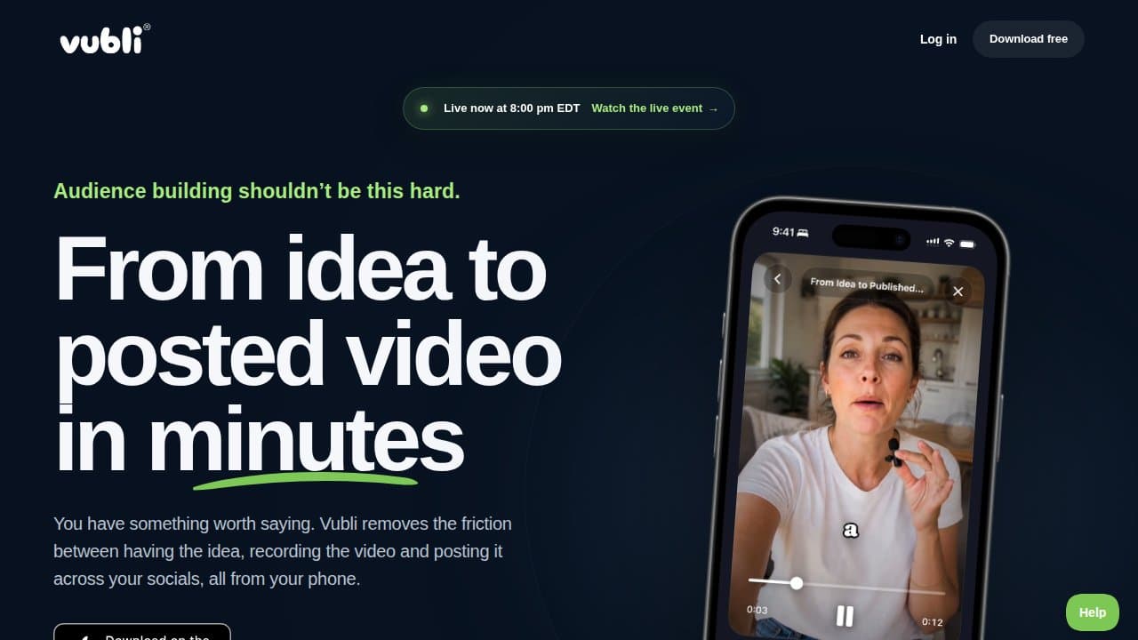 Vubli - Product screenshot