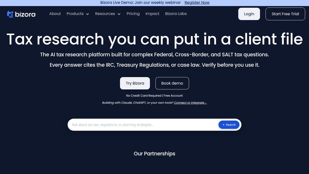 Bizora AI - Product screenshot
