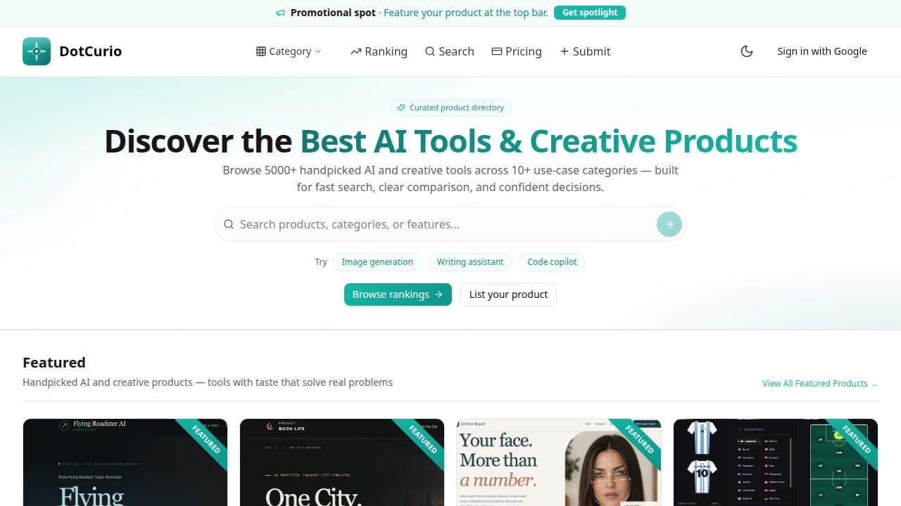 DotCurio - Product screenshot