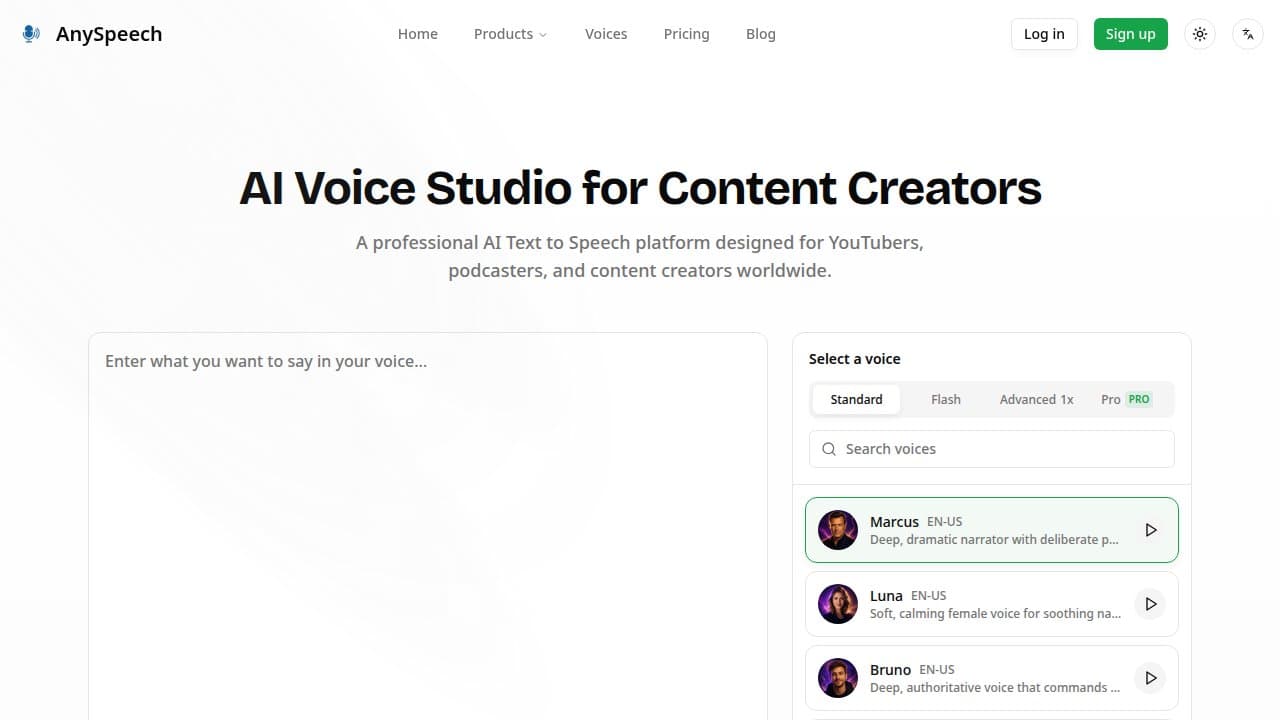 AnySpeech - Product screenshot