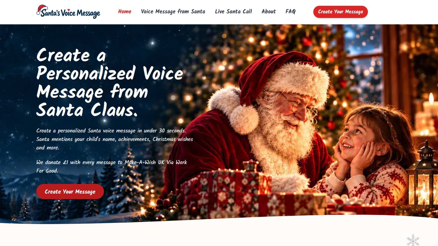 Santa's Voice Message - Product screenshot