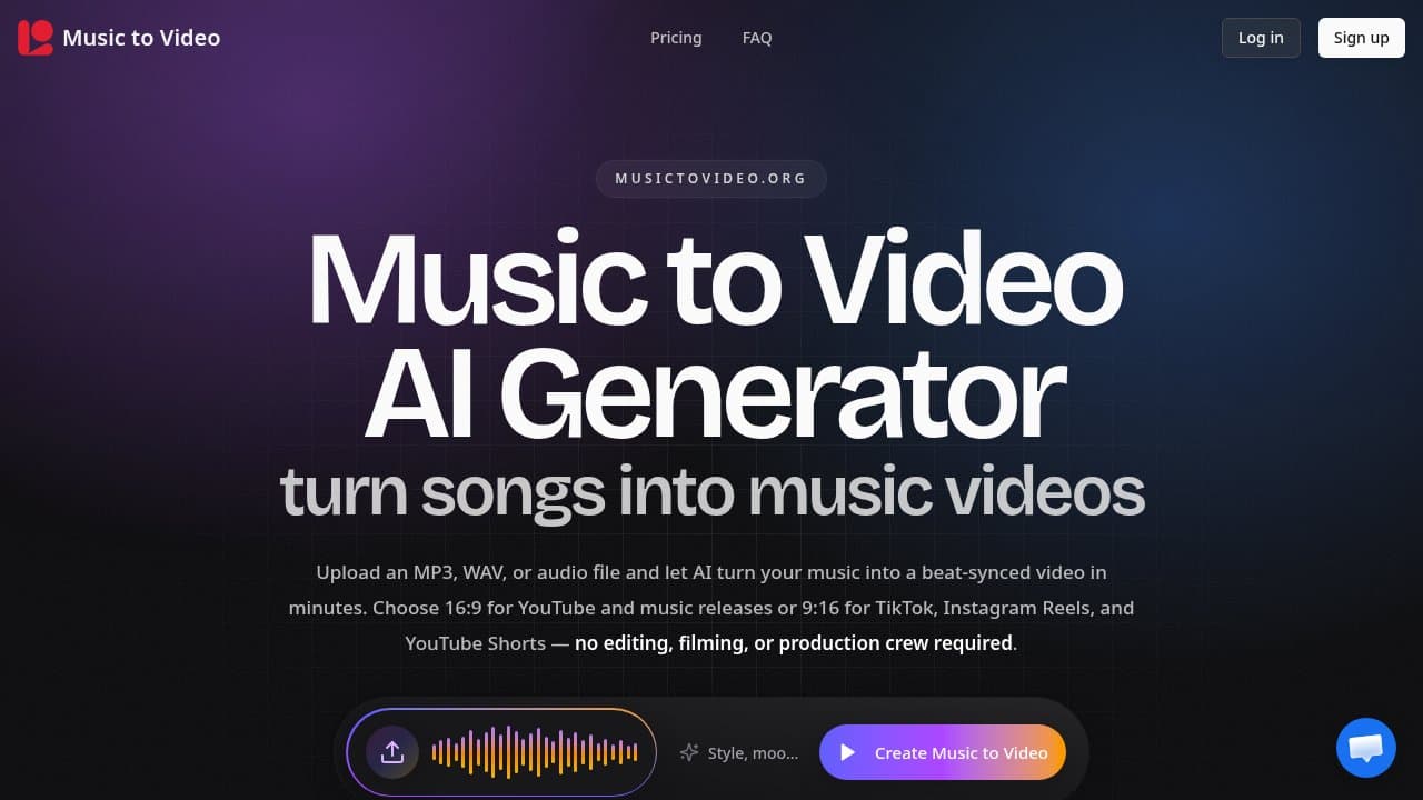 Music to Video - Product screenshot