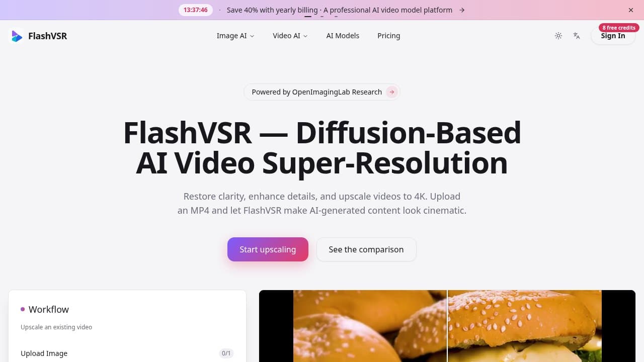 FlashVSR - Product screenshot