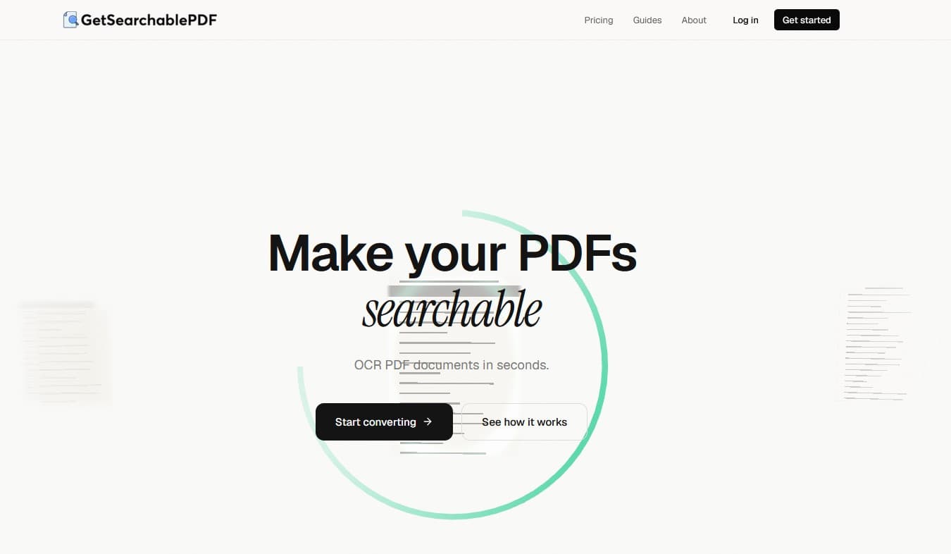 GetSearchablePDF - Product screenshot