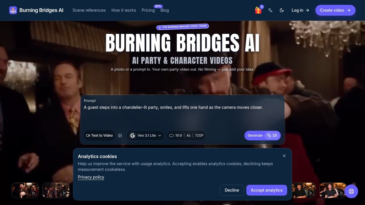 Burning Bridges AI - Product screenshot