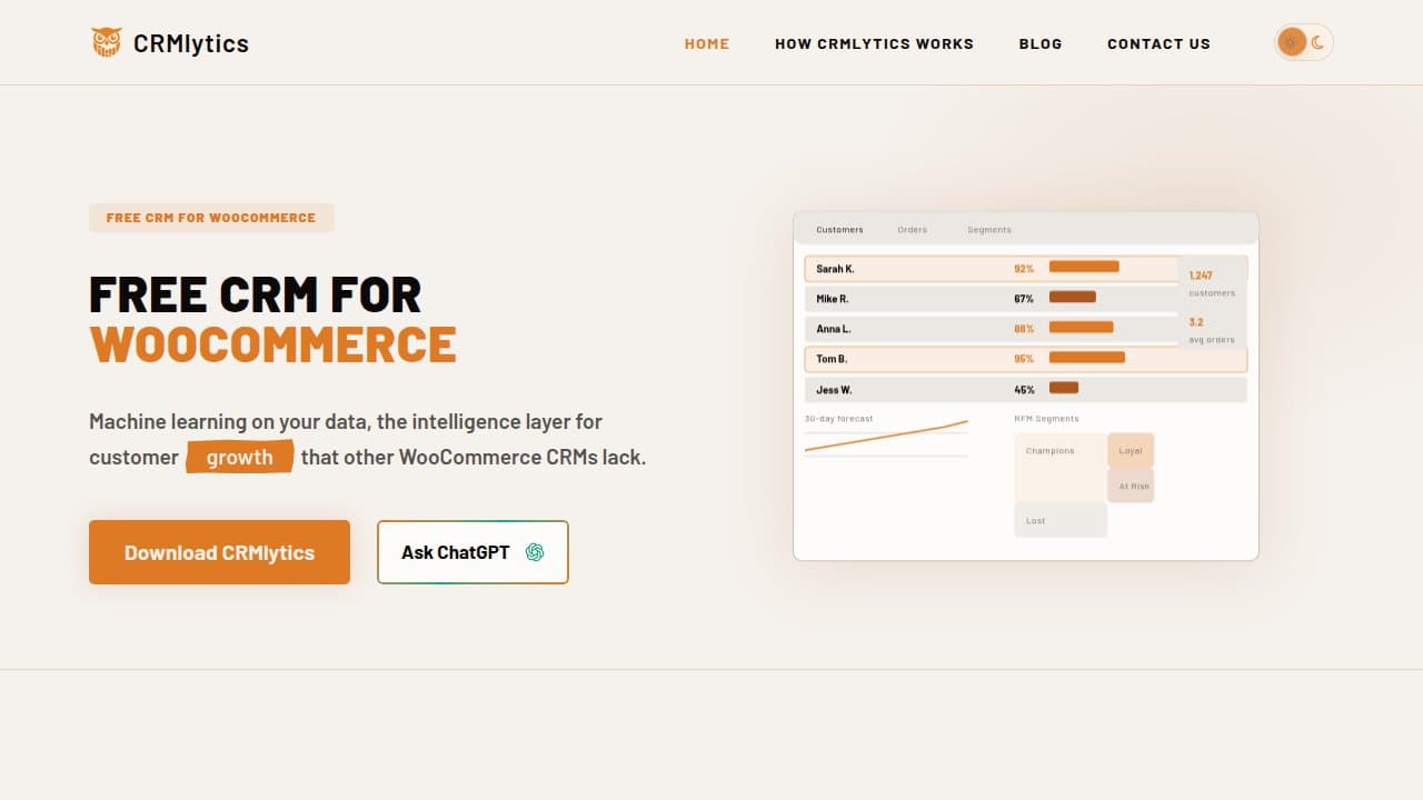 CRMlytics - Product screenshot