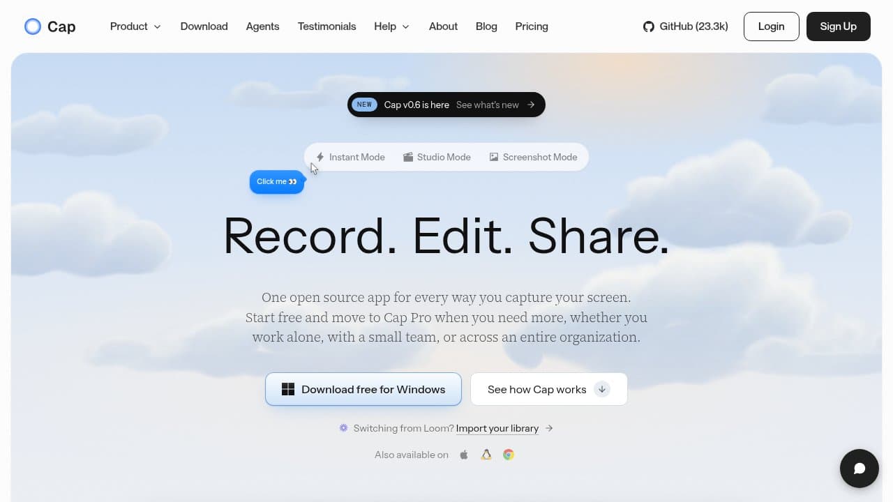 Cap - Product screenshot