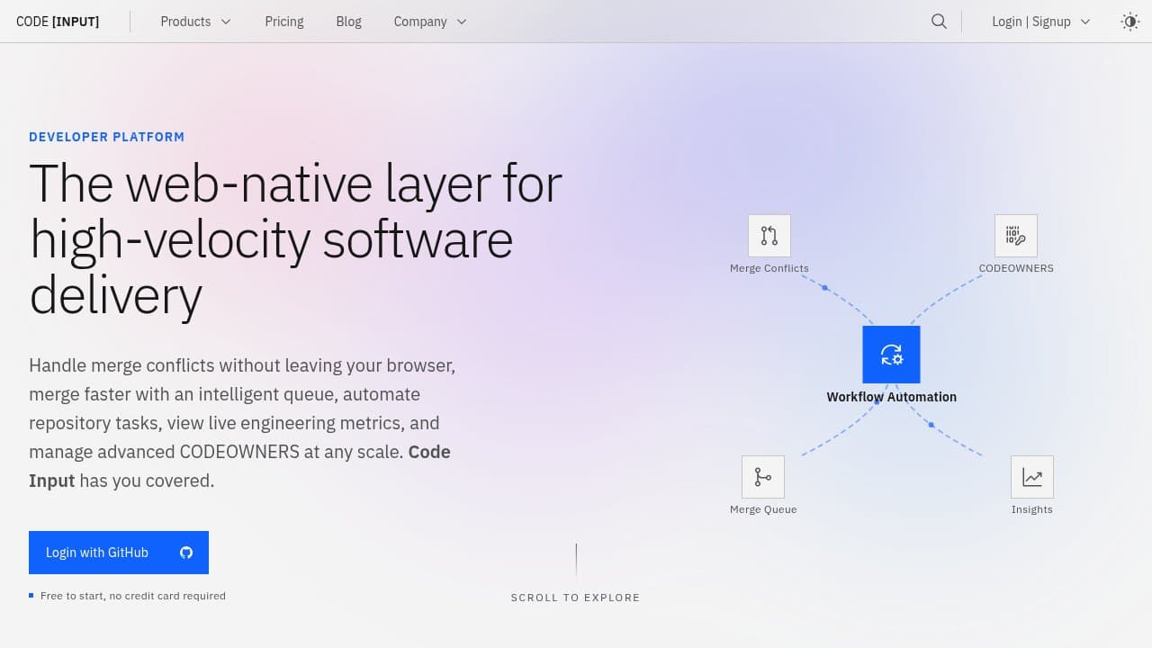 Code Input - Product screenshot